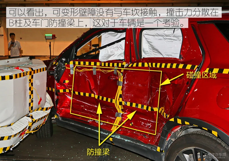 美国标准撞中国车 记长安CS55侧碰测试