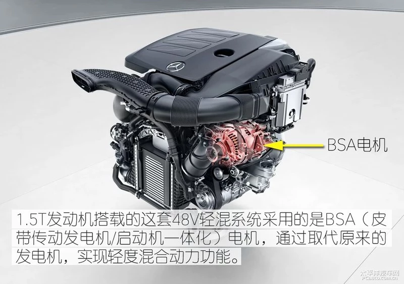 新款C级搭载 奔驰1.5T 48V轻混系统解析