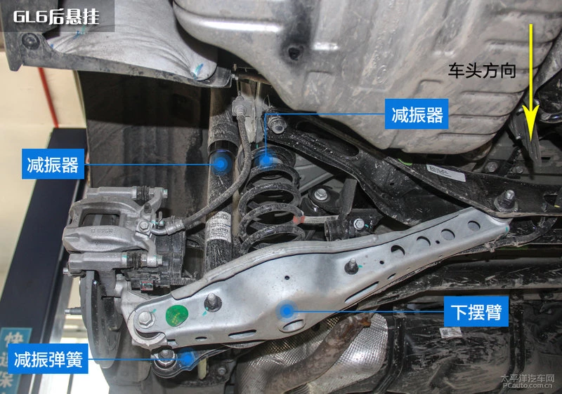比想象中舒适 别克GL6底盘解析