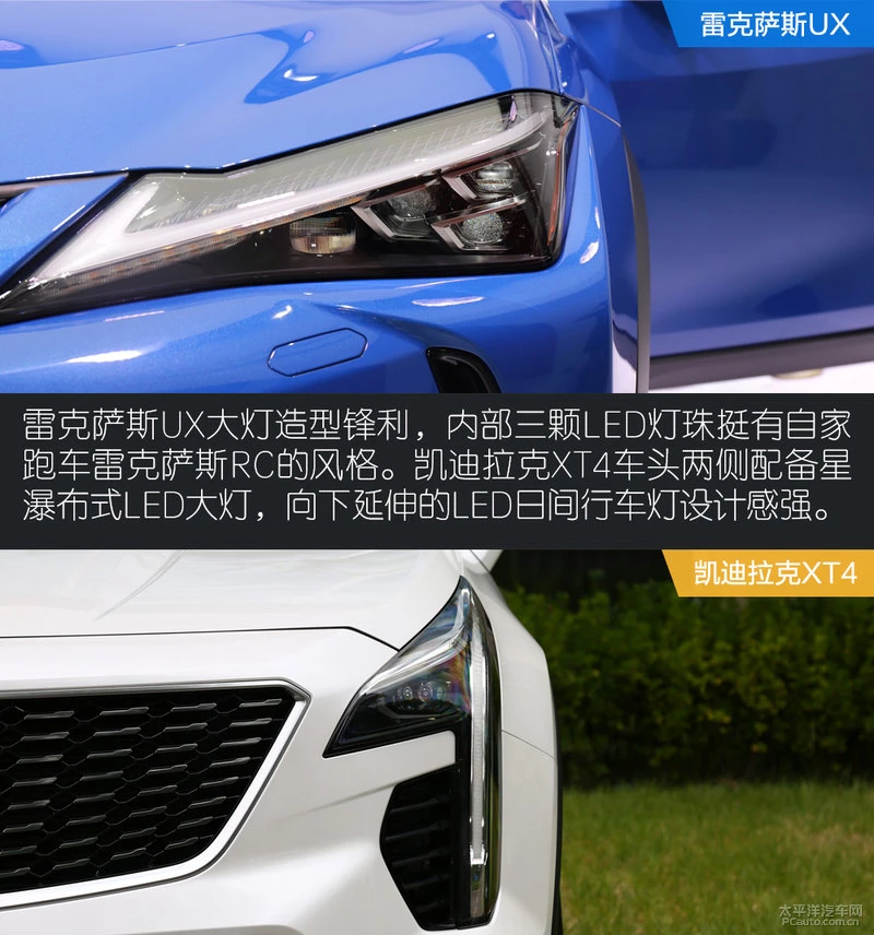 雷克萨斯UX对比凯迪拉克XT4