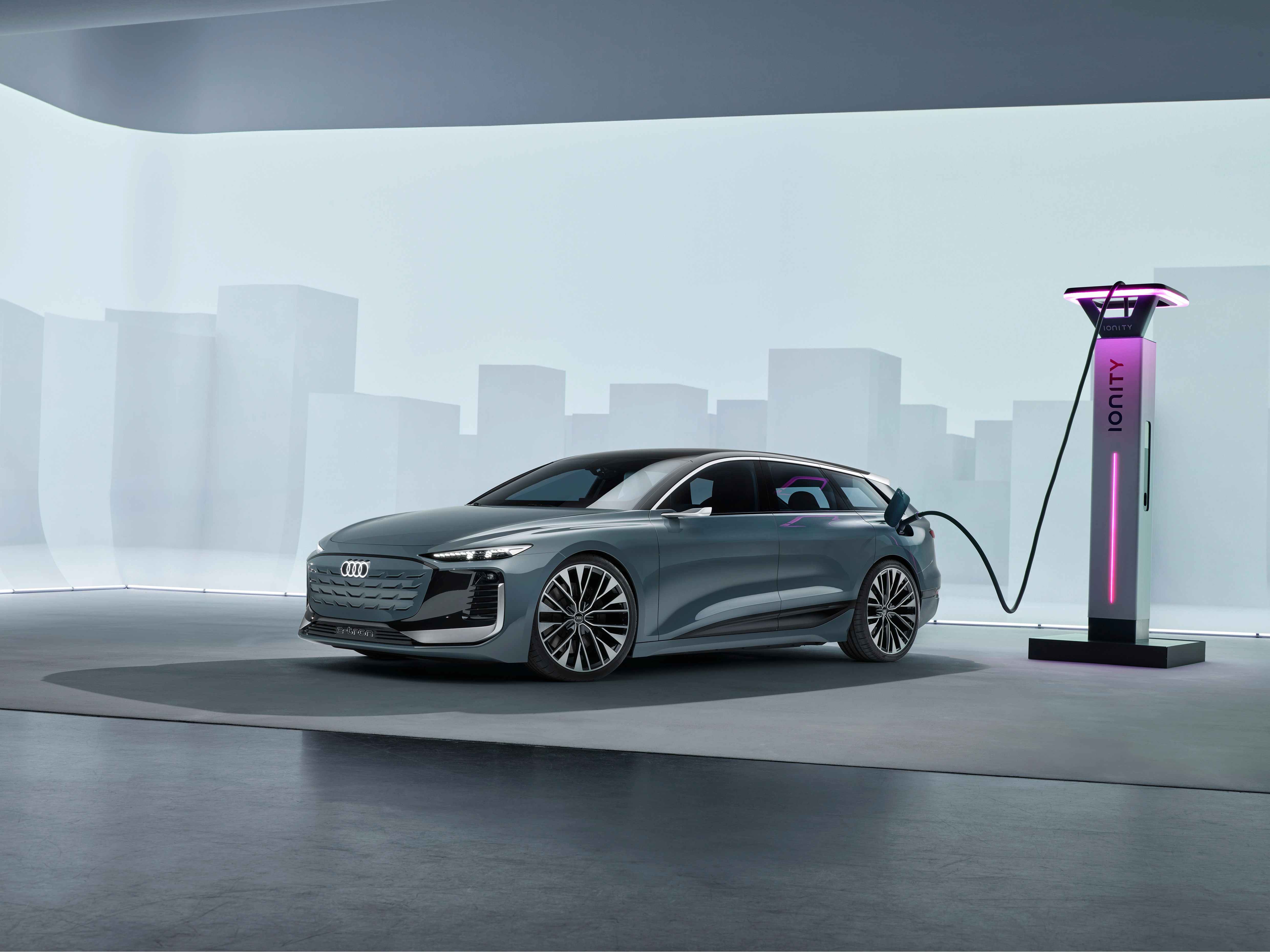 奥迪a6 avant e-tron概念车:充电10分钟增加300公里续航里程