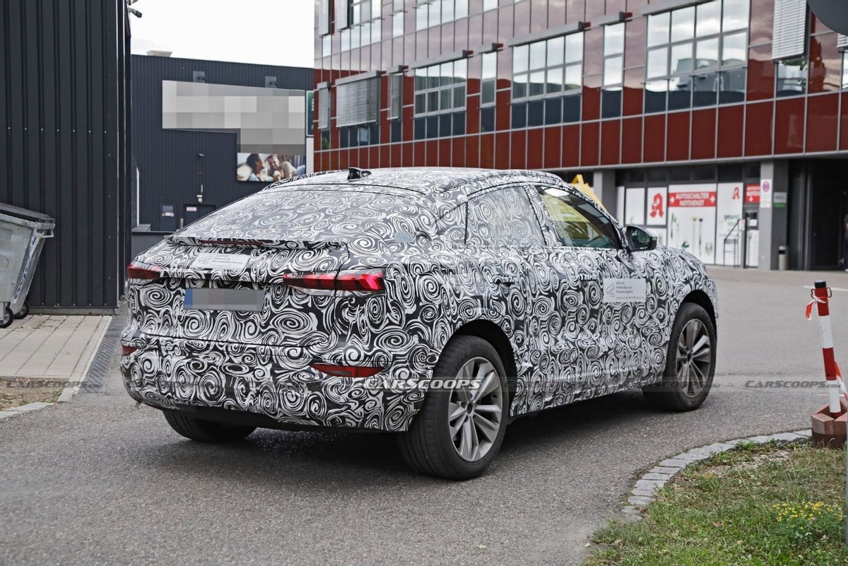 大溜背加分体式大灯,奥迪q6 e-tron sportback谍照来了