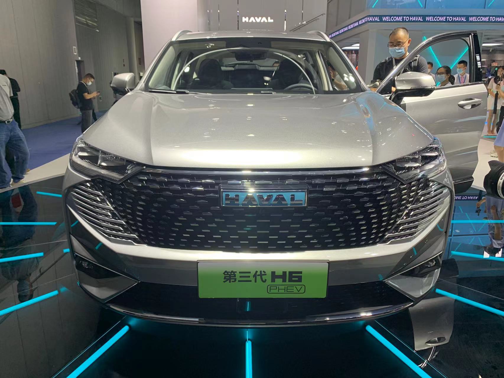 成都车展实拍哈弗h6 dht-phev,时尚指数高