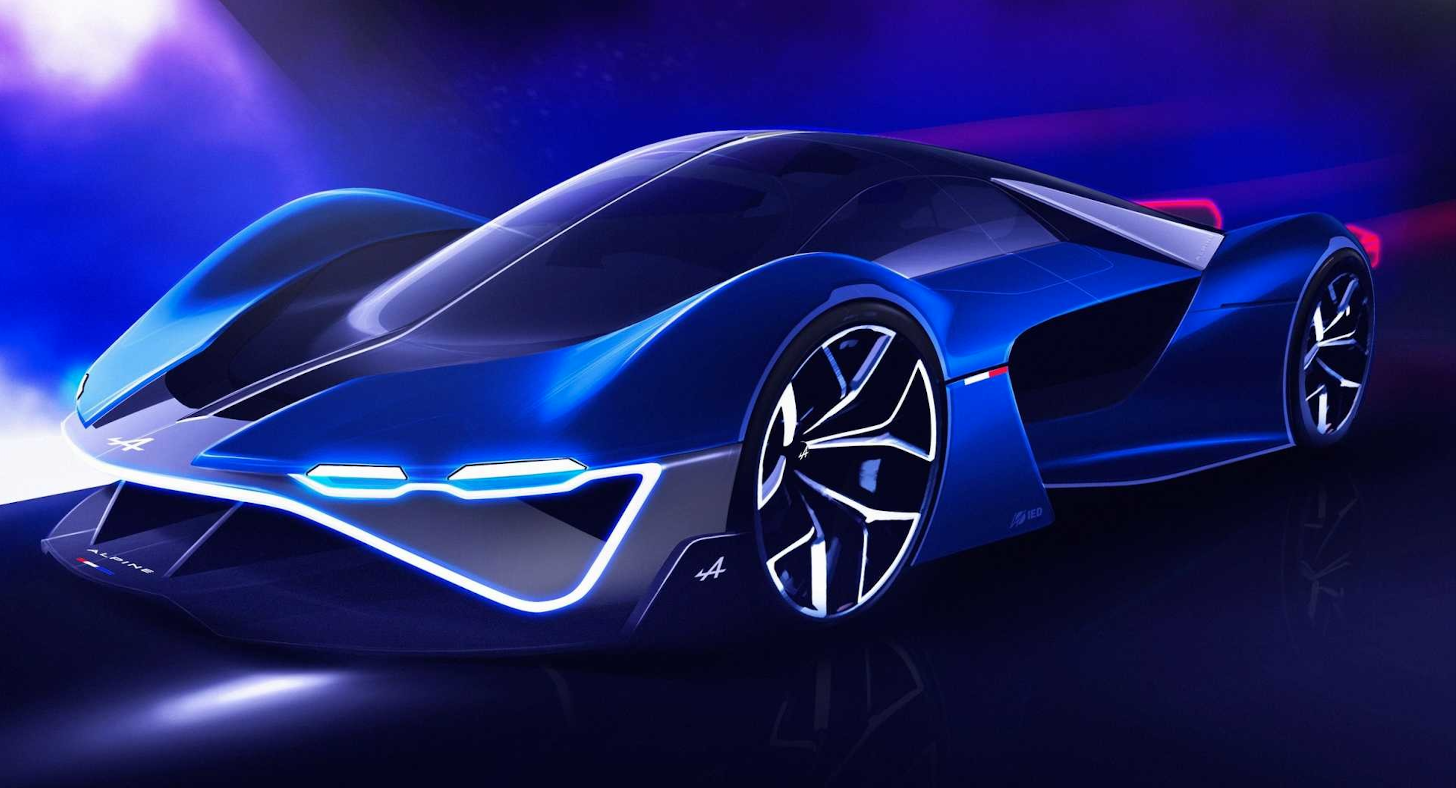 未来纯电跑车的样子?alpine alpenglow概念车将于10月13日发布