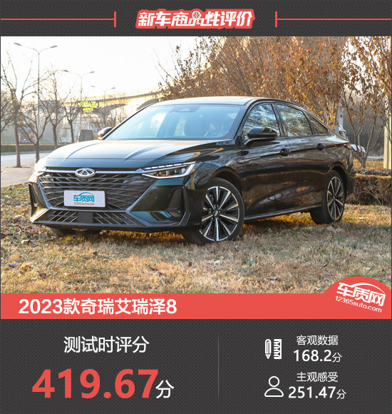 2023款奇瑞艾瑞澤8新車商品性評價_太平洋號