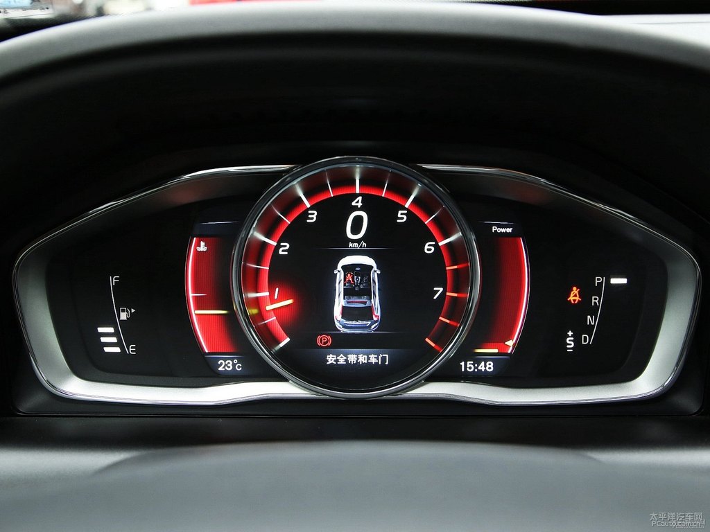 醇咖色沃爾沃XC60中控內(nèi)飾圖片