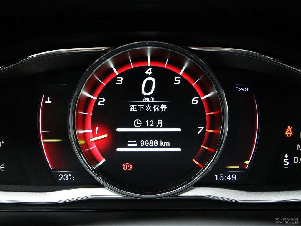 醇咖色沃爾沃XC60中控內(nèi)飾圖片