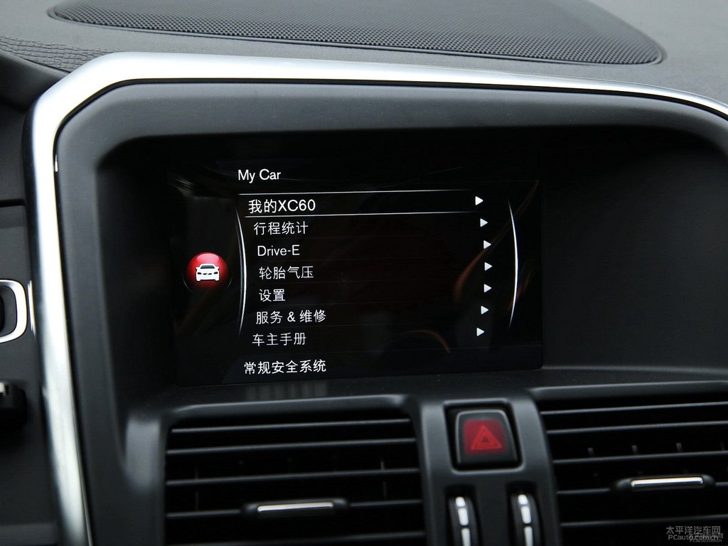 醇咖色沃爾沃XC60中控內(nèi)飾圖片