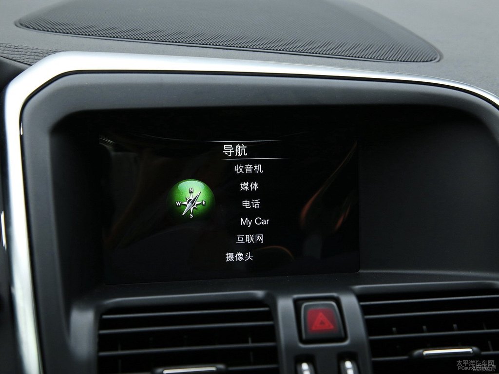 醇咖色沃爾沃XC60中控內(nèi)飾圖片