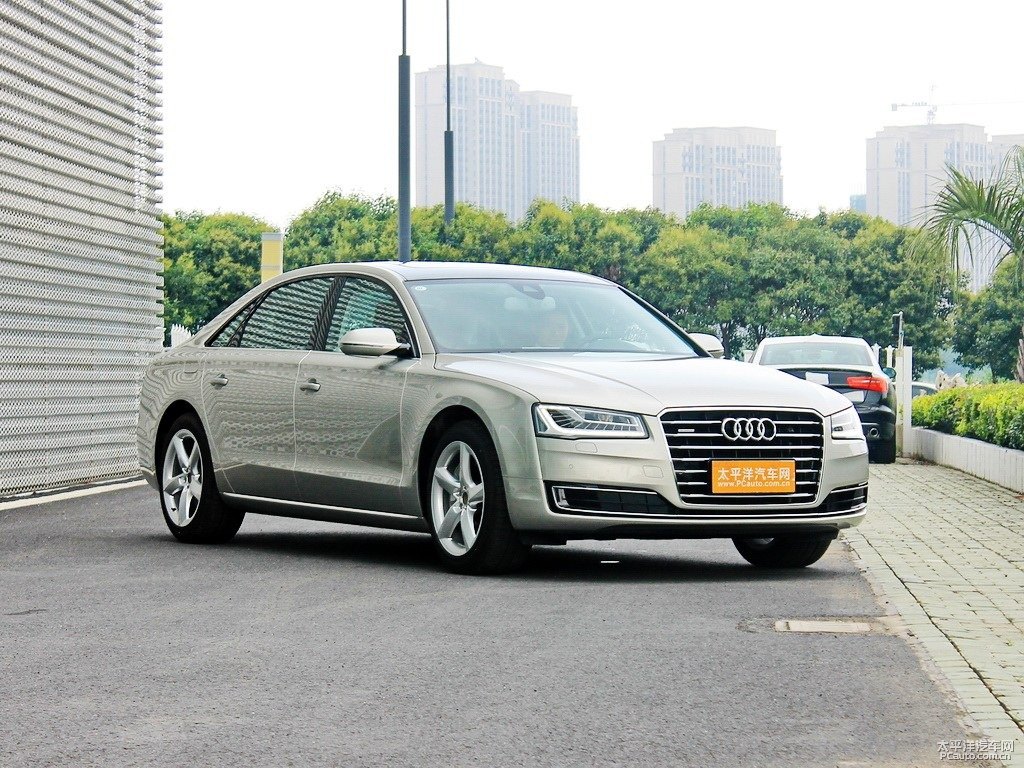 水晶銀奧迪A8L整車外觀外觀圖片