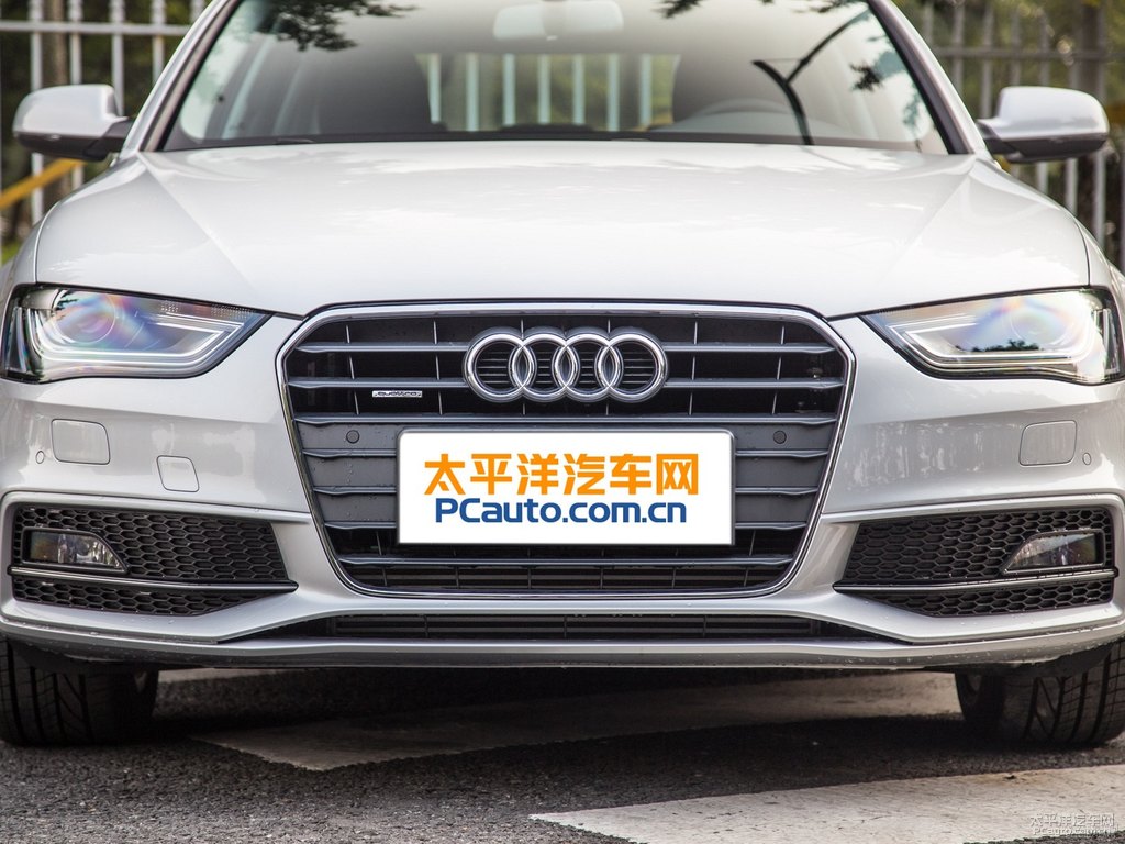 水晶銀奧迪A4L車(chē)頭外觀圖片
