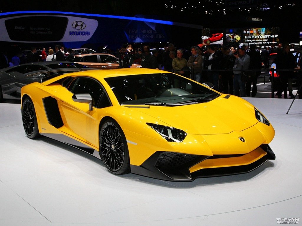 橙色Aventador整車外觀外觀圖片