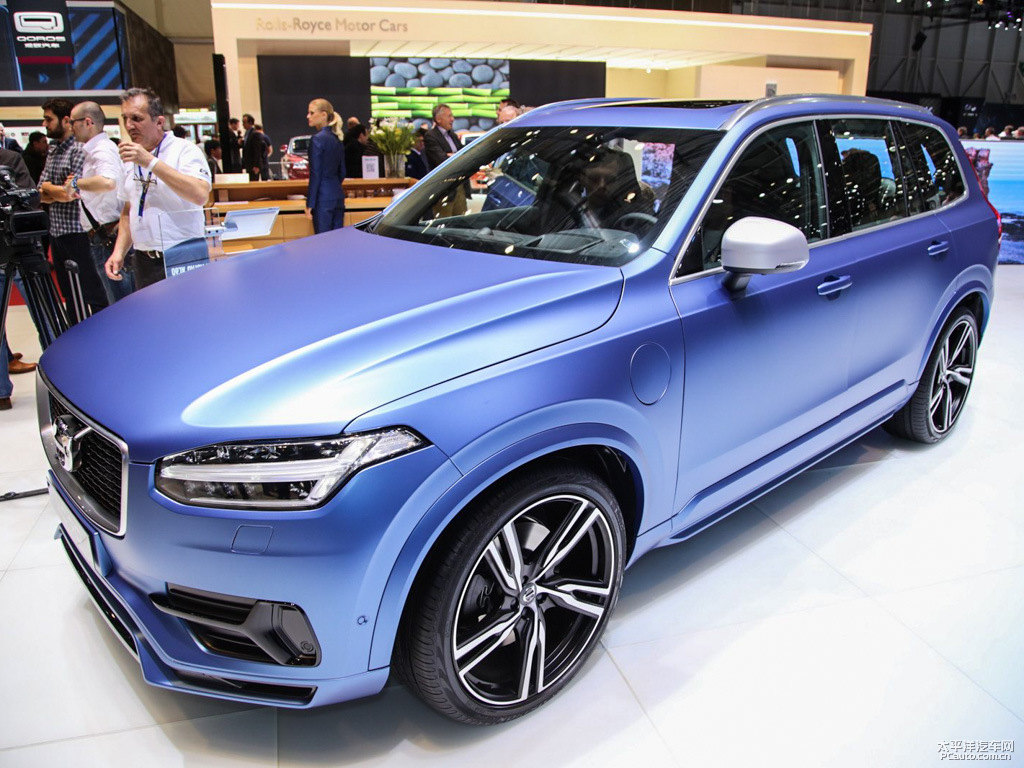 魔力藍沃爾沃XC90新能源整車外觀外觀圖片