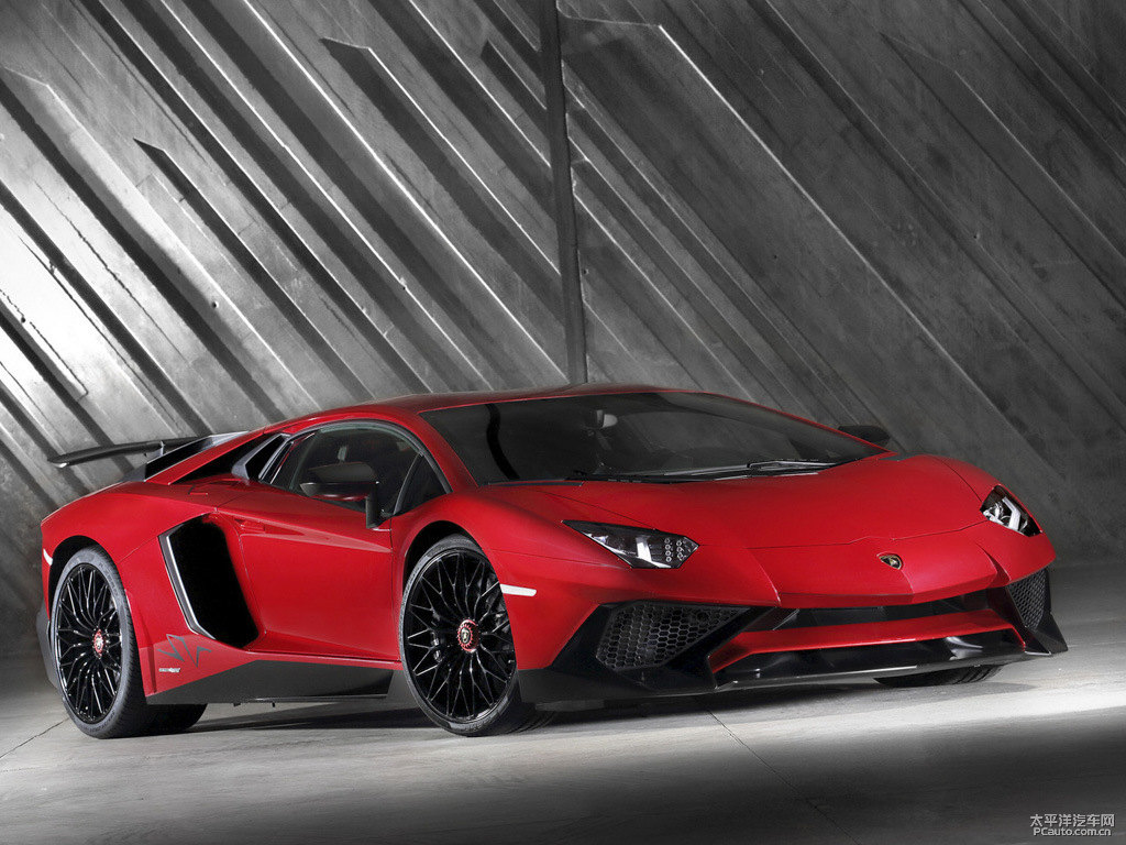 紅色Aventador整車外觀外觀圖片
