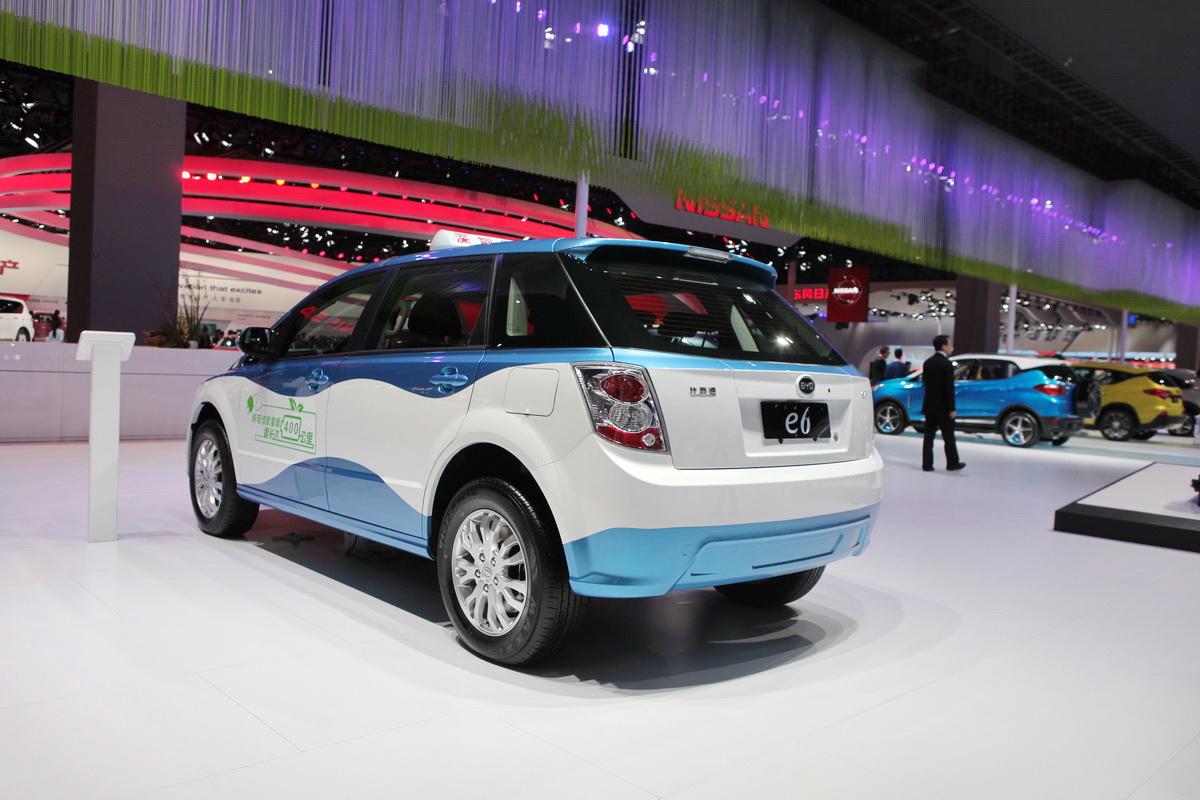 比亞迪e6車展高清大圖