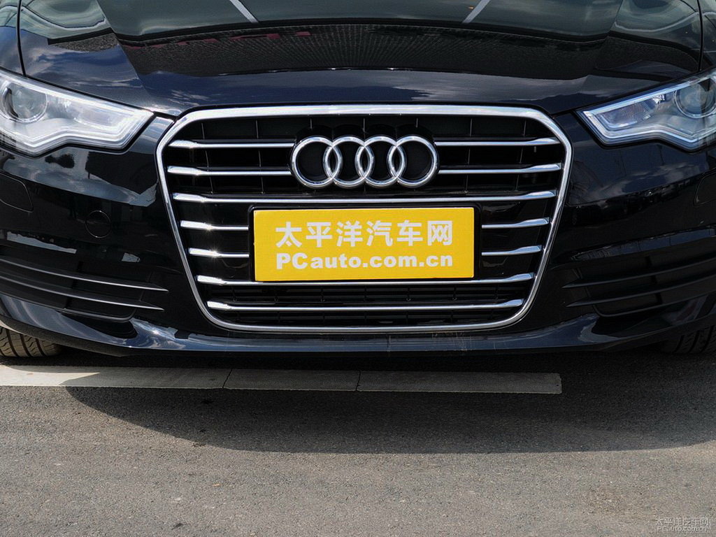 幻影黑奧迪A6L車頭外觀圖片