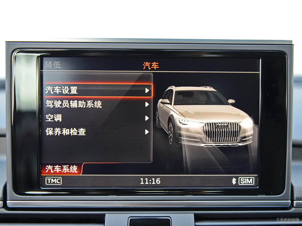 旋風黑奧迪A6(進口)中控內(nèi)飾圖片