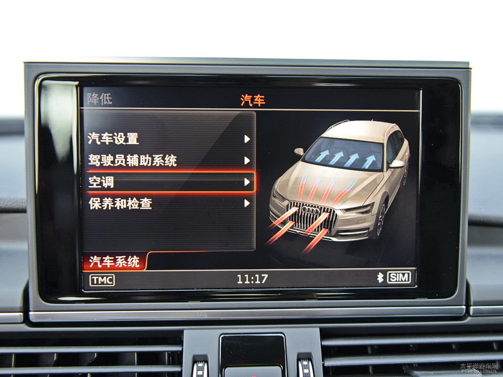 旋風(fēng)黑奧迪A6(進(jìn)口)中控內(nèi)飾圖片