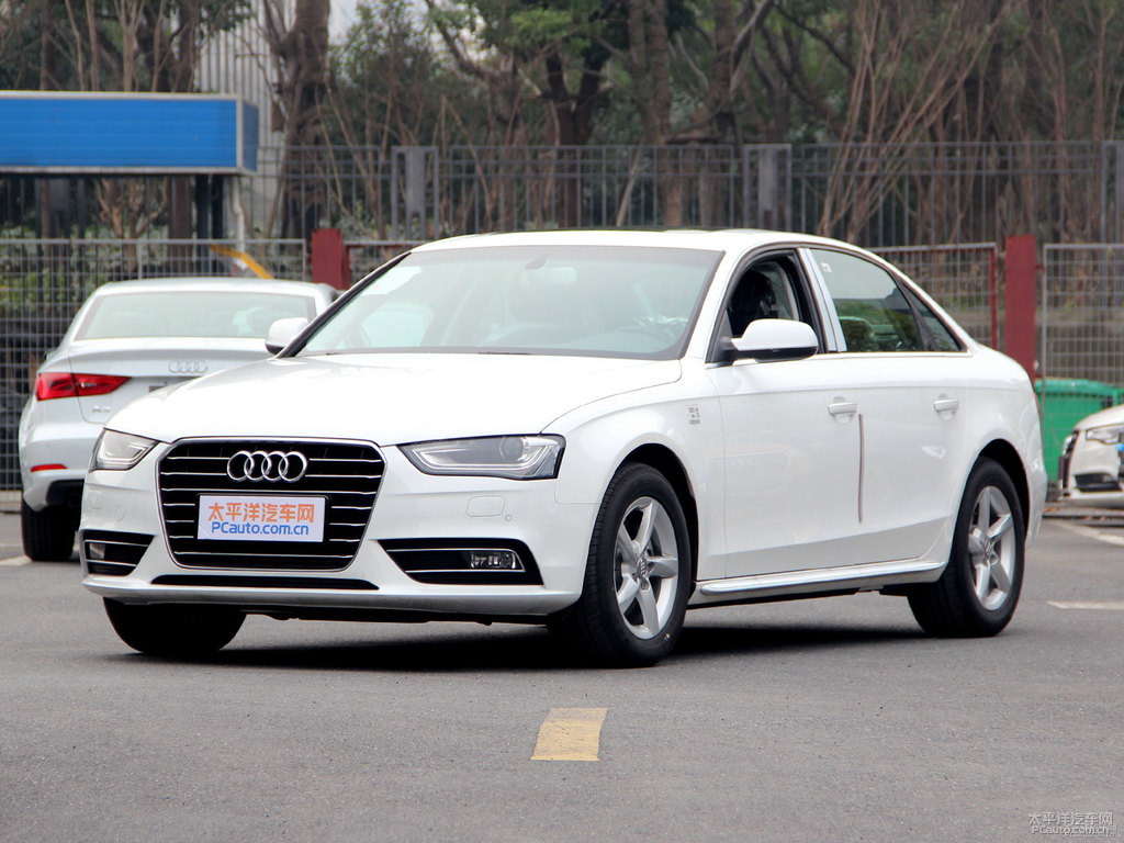 朱鷺白奧迪A4L整車外觀外觀圖片