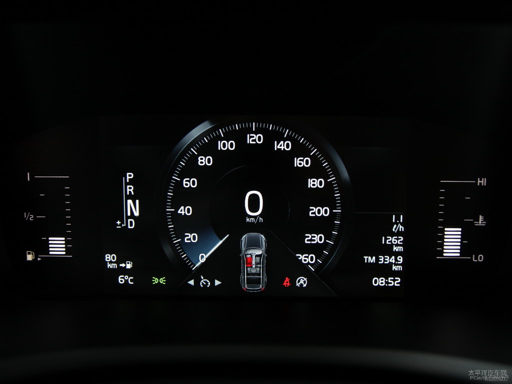 瑪瑙黑沃爾沃XC90中控內(nèi)飾圖片