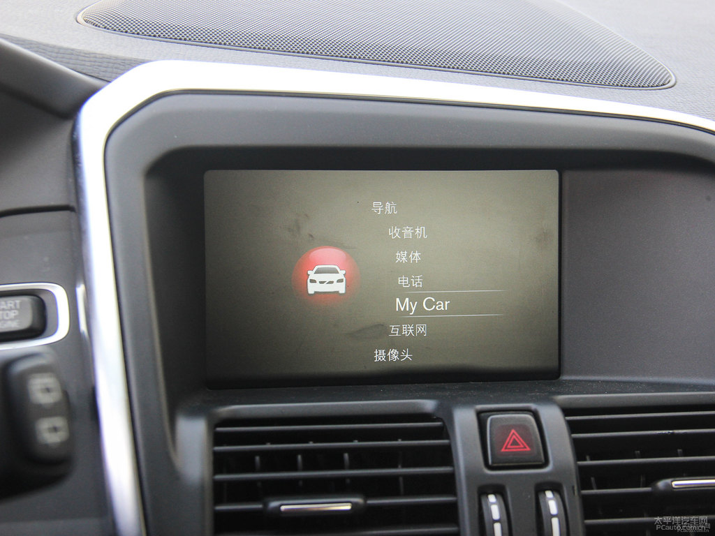 醇咖色沃爾沃XC60中控內(nèi)飾圖片
