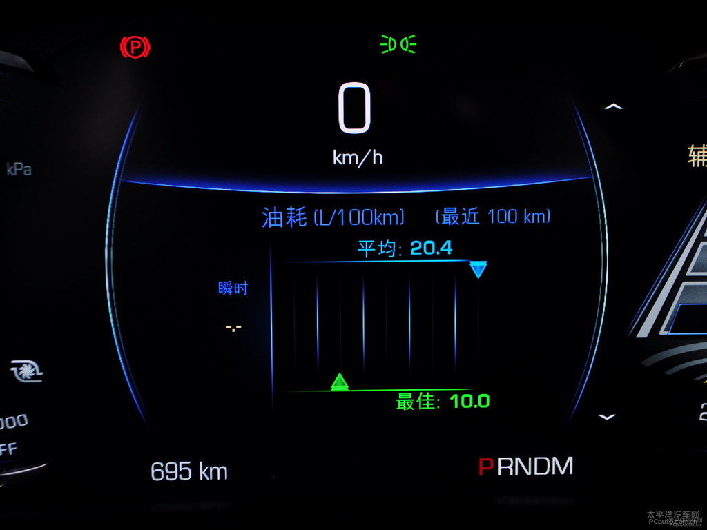 鉆白凱迪拉克CT6中控內(nèi)飾圖片