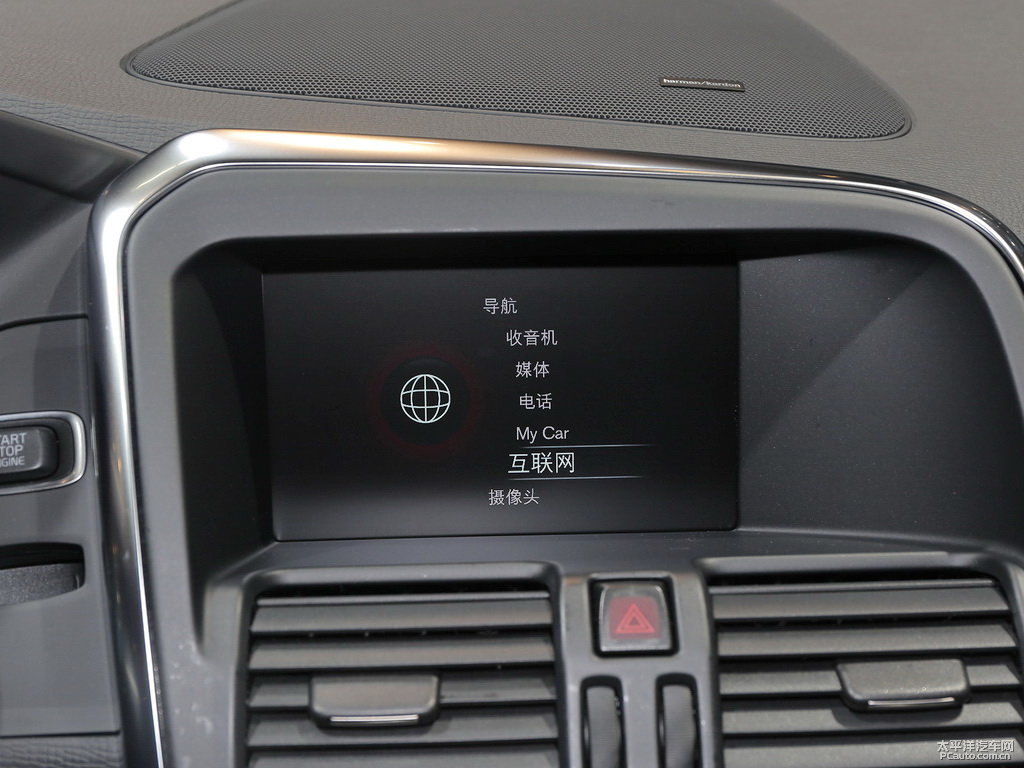 醇咖色沃爾沃XC60中控內(nèi)飾圖片