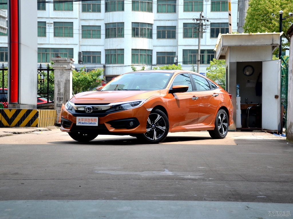 琥珀橙思域整車外觀外觀圖片