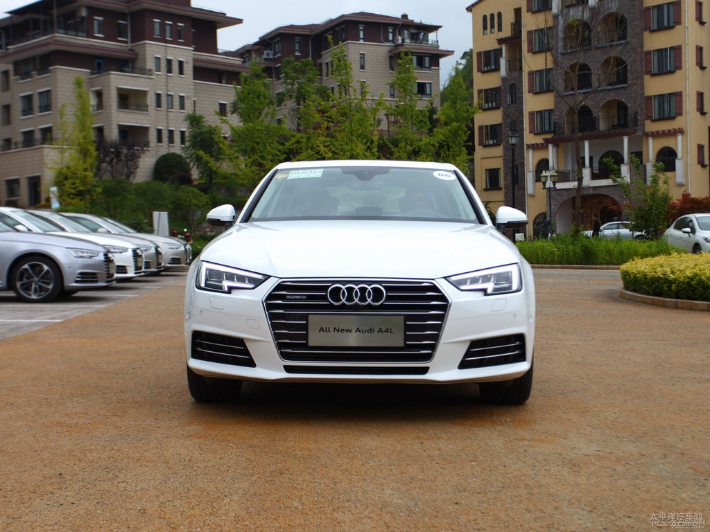 朱鷺白奧迪A4L整車外觀外觀圖片