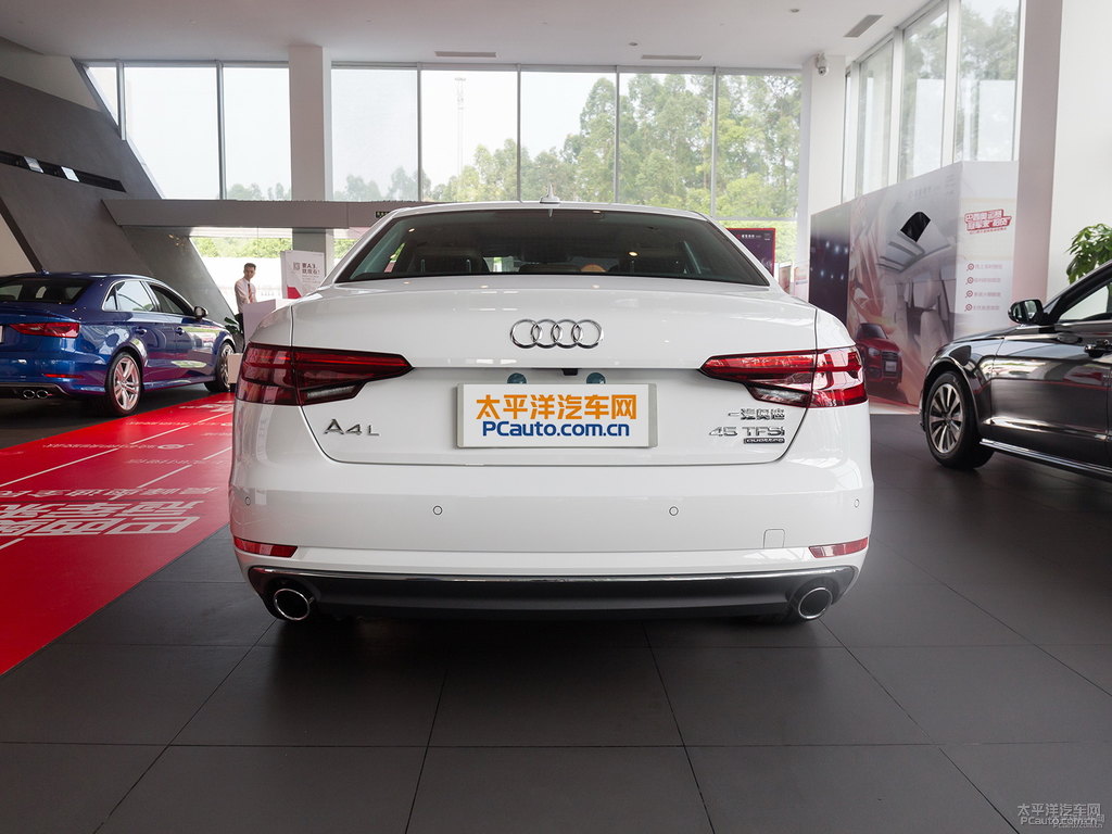 朱鷺白奧迪A4L整車外觀外觀圖片