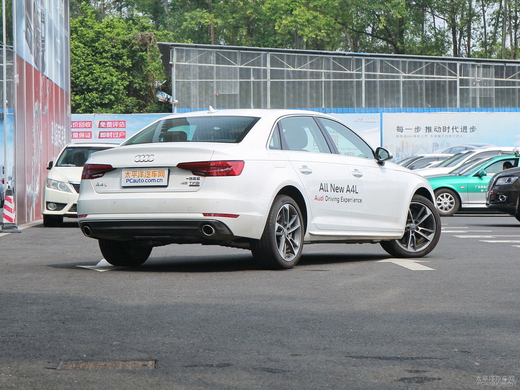 朱鷺白奧迪A4L整車外觀外觀圖片