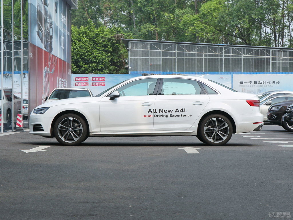 朱鷺白奧迪A4L整車(chē)外觀外觀圖片
