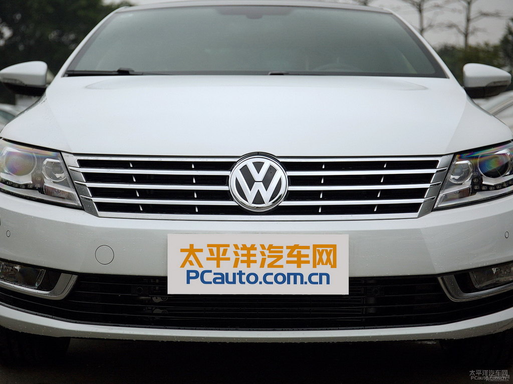 朱鷺白大眾CC車頭外觀圖片