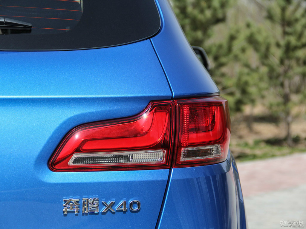 炫動藍(lán)奔騰X40車尾外觀圖片