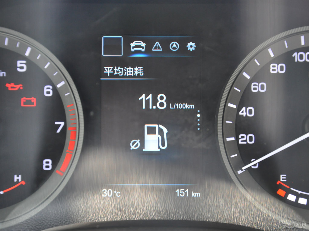 月光白長安CS55中控內(nèi)飾圖片