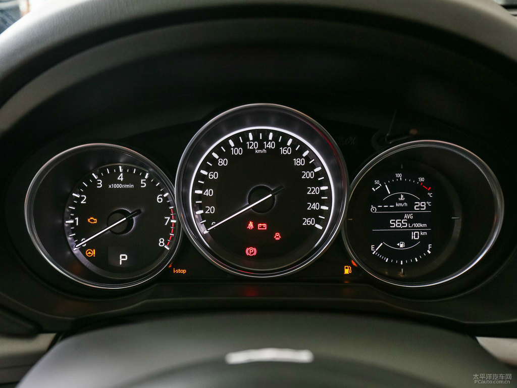 珠光白馬自達(dá)CX-5中控內(nèi)飾圖片
