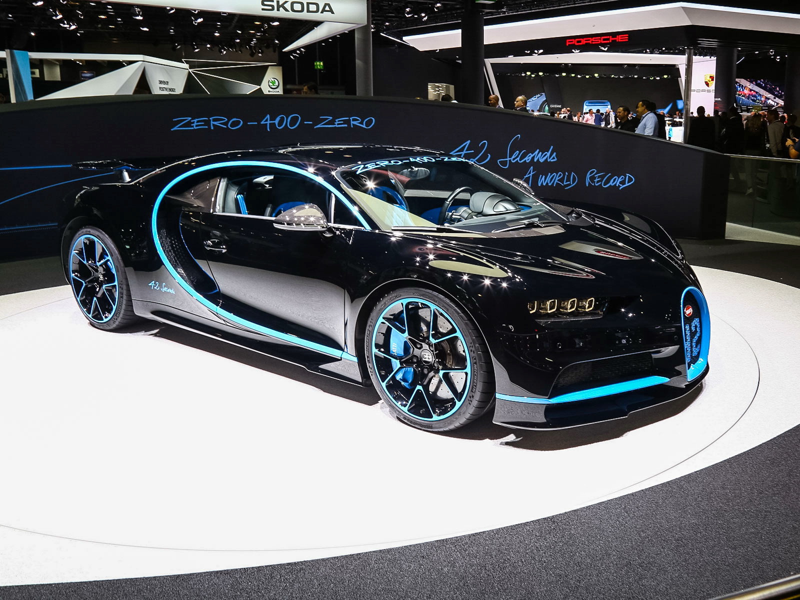 布加迪Chiron車展高清大圖