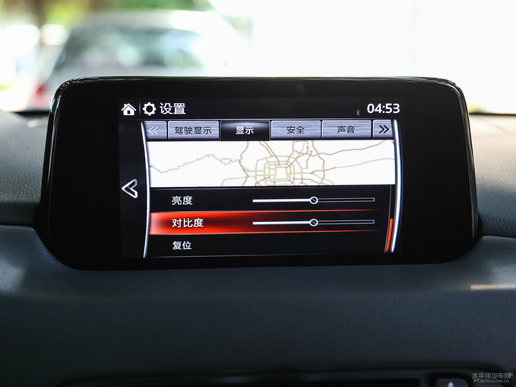鉑鋼灰馬自達(dá)CX-5中控內(nèi)飾圖片