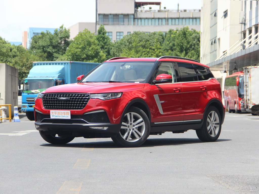 瑪瑙紅眾泰T700整車外觀外觀圖片