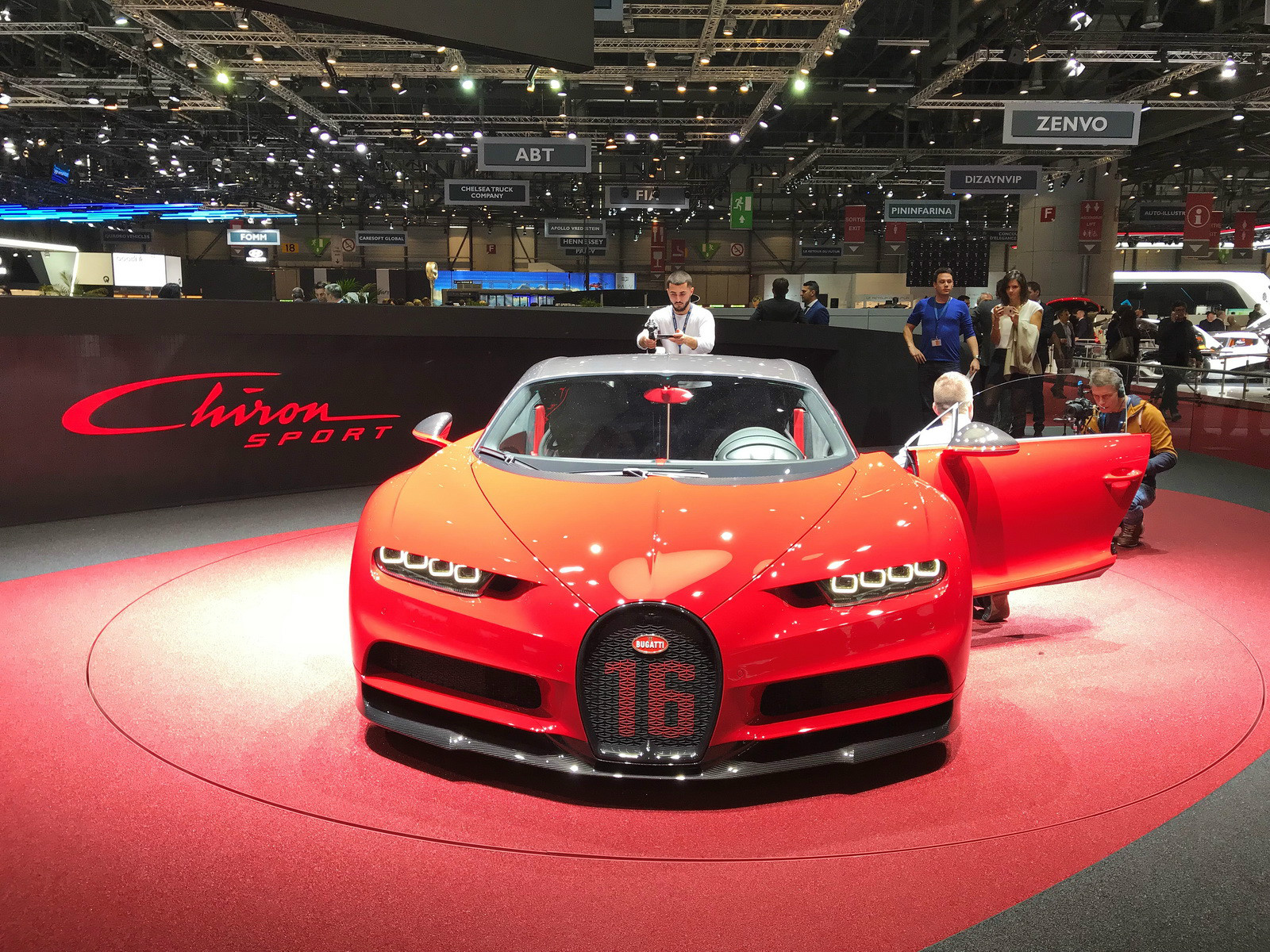 布加迪Chiron車展高清大圖