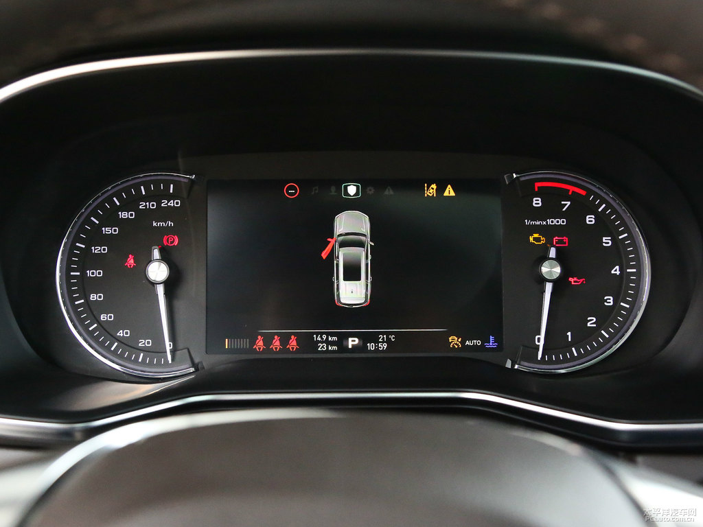 電光灰榮威RX8中控內(nèi)飾圖片