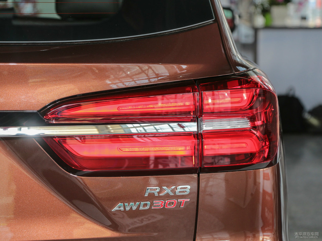 鉑金棕榮威RX8車尾外觀圖片