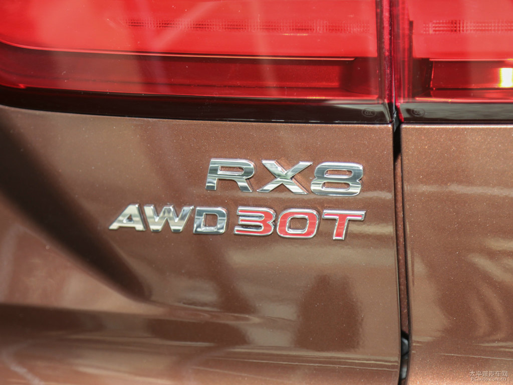 鉑金棕榮威RX8車尾外觀圖片