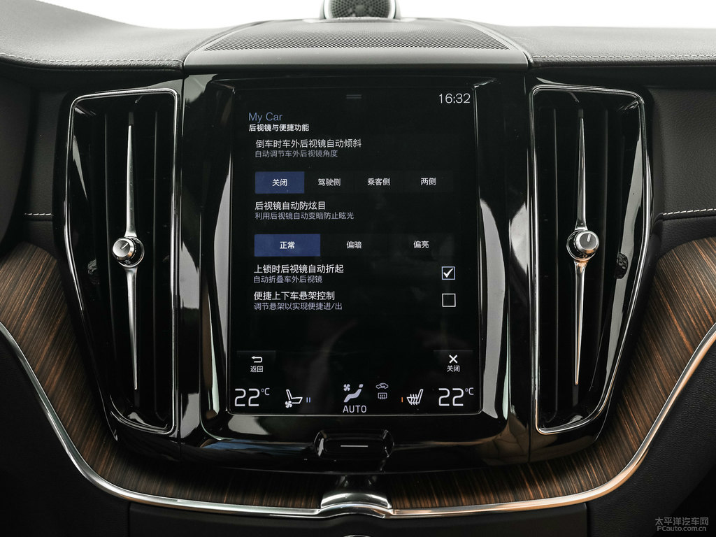 水晶白沃爾沃XC60中控內飾圖片