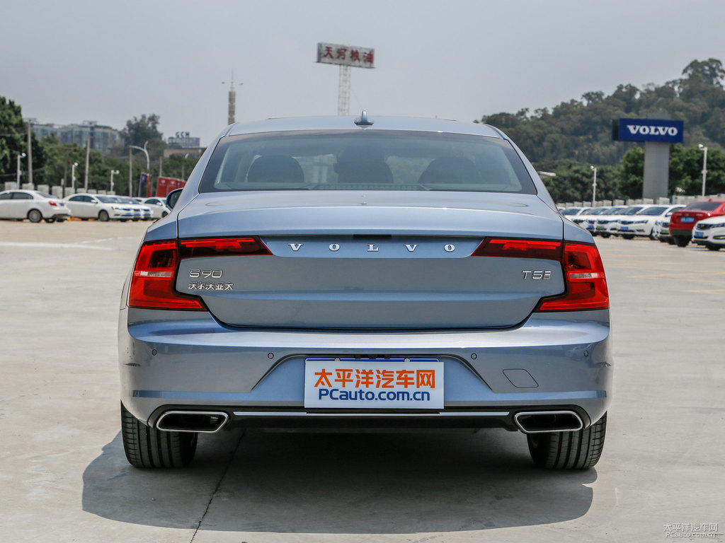 貽貝藍(lán)沃爾沃S90車尾外觀圖片