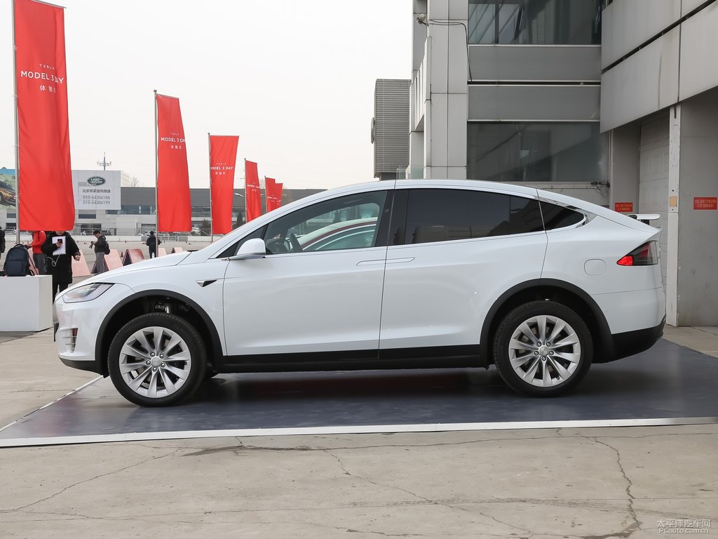 白色Model X整車外觀外觀圖片