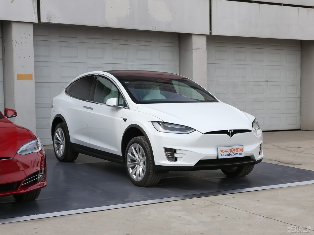 白色Model X整車外觀外觀圖片
