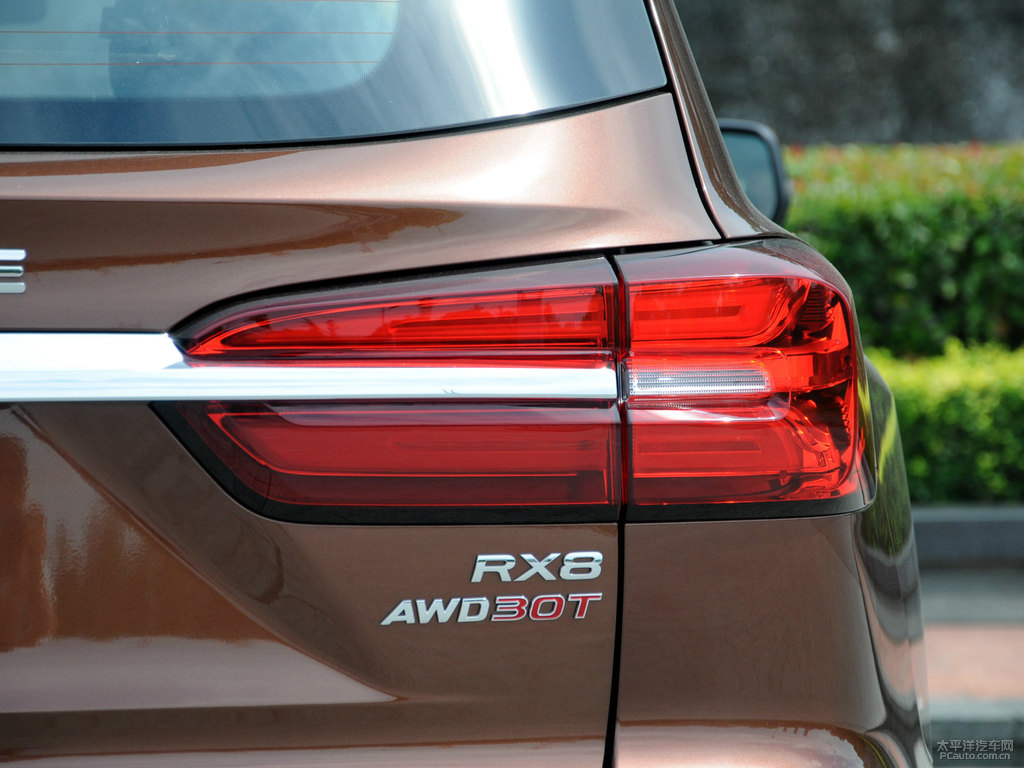 鉑金棕榮威RX8車尾外觀圖片