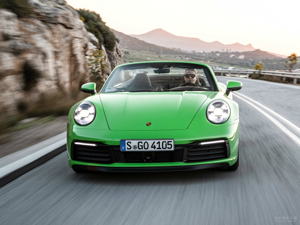 蜥蜴綠保時捷911整車外觀外觀圖片