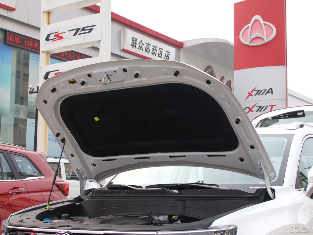 閃光冰晶白長安CS35PLUS發(fā)動(dòng)機(jī)其它細(xì)節(jié)圖片